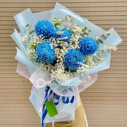 Bó Hoa Cúc Mẫu Đơn Sang Trọng Tặng Sếp Nam Đầy Ấn Tượng