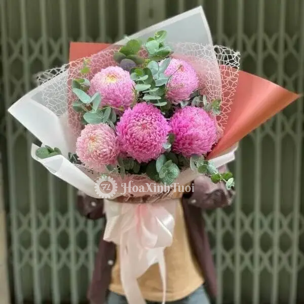 Bó Hoa Cúc Mẫu Đơn Hồng Rực Rỡ Tặng Sinh Nhật Mẹ Yêu Thêm Xinh Đẹp Bó Hoa Cúc Mẫu Đơn Hồng Rực Rỡ Tặng Sinh Nhật Mẹ Yêu Thêm Xinh Đẹp - Ảnh 1