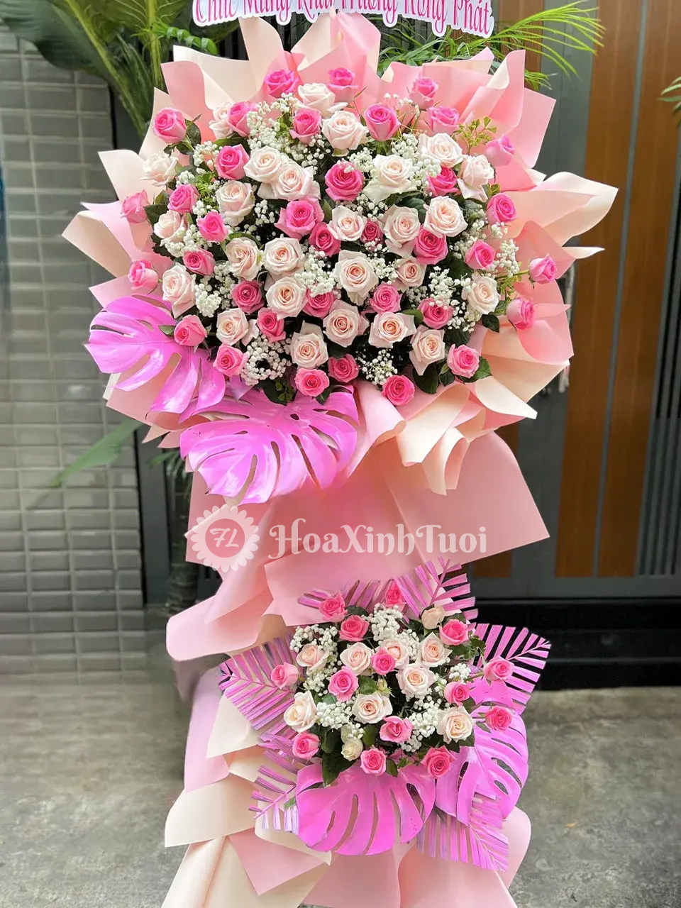 Kệ Hoa Khai Trương Hồng – Chúc Mừng Thành Công Rực Rỡ Kệ Hoa Khai Trương Hồng - Chúc Mừng Thành Công Rực Rỡ - Ảnh 1
