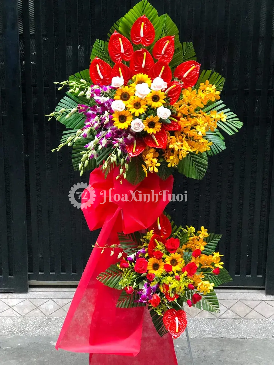 Kệ Hoa Khai Trương Hồng Phát - Chúc Kinh Doanh Đại Thành Công - Ảnh 1