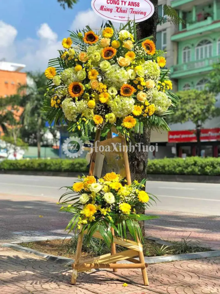 Kệ Hoa Khai Trương Tấn Tài – Khởi Đầu Vững Bước, Tài Lộc Phát Triển
