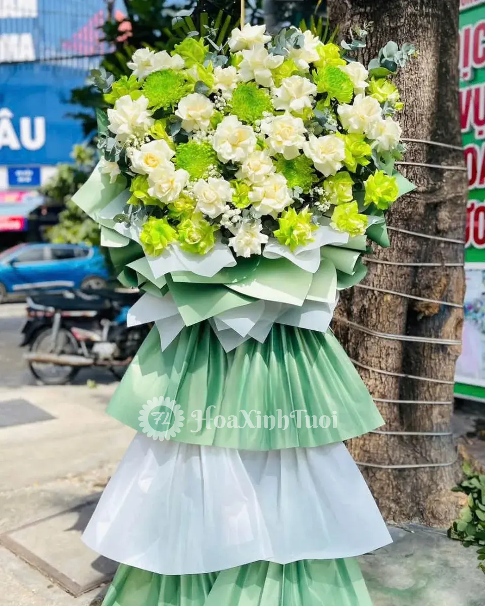 Kệ Hoa Lục Hoa Phát Đạt Sắc Xanh Tinh Khiết Sang Trọng Kệ Hoa Lục Hoa Phát Đạt Sắc Xanh Tinh Khiết Sang Trọng - Ảnh 1