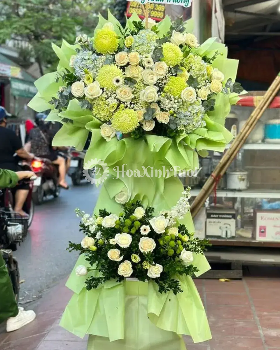 Kệ Hoa Tài Lộc Mới – Khai Trương Thịnh Vượng Sang Trọng Xanh Lá Kệ Hoa Tài Lộc Mới - Khai Trương Thịnh Vượng Sang Trọng Xanh Lá - Ảnh 1