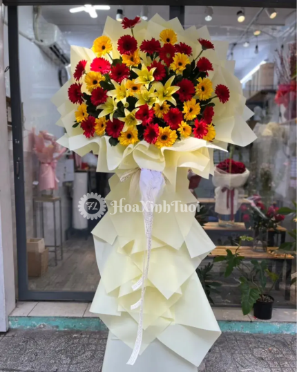 Kệ Hoa Tiền Đầy Túi - May Mắn & Tài Lộc Rực Rỡ