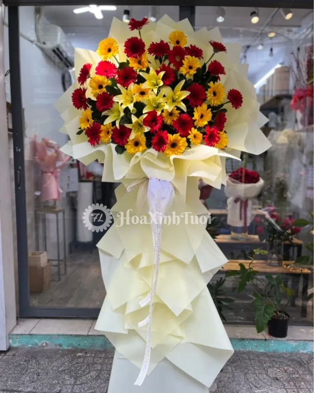 Kệ Hoa Tiền Đầy Túi – May Mắn & Tài Lộc Rực Rỡ