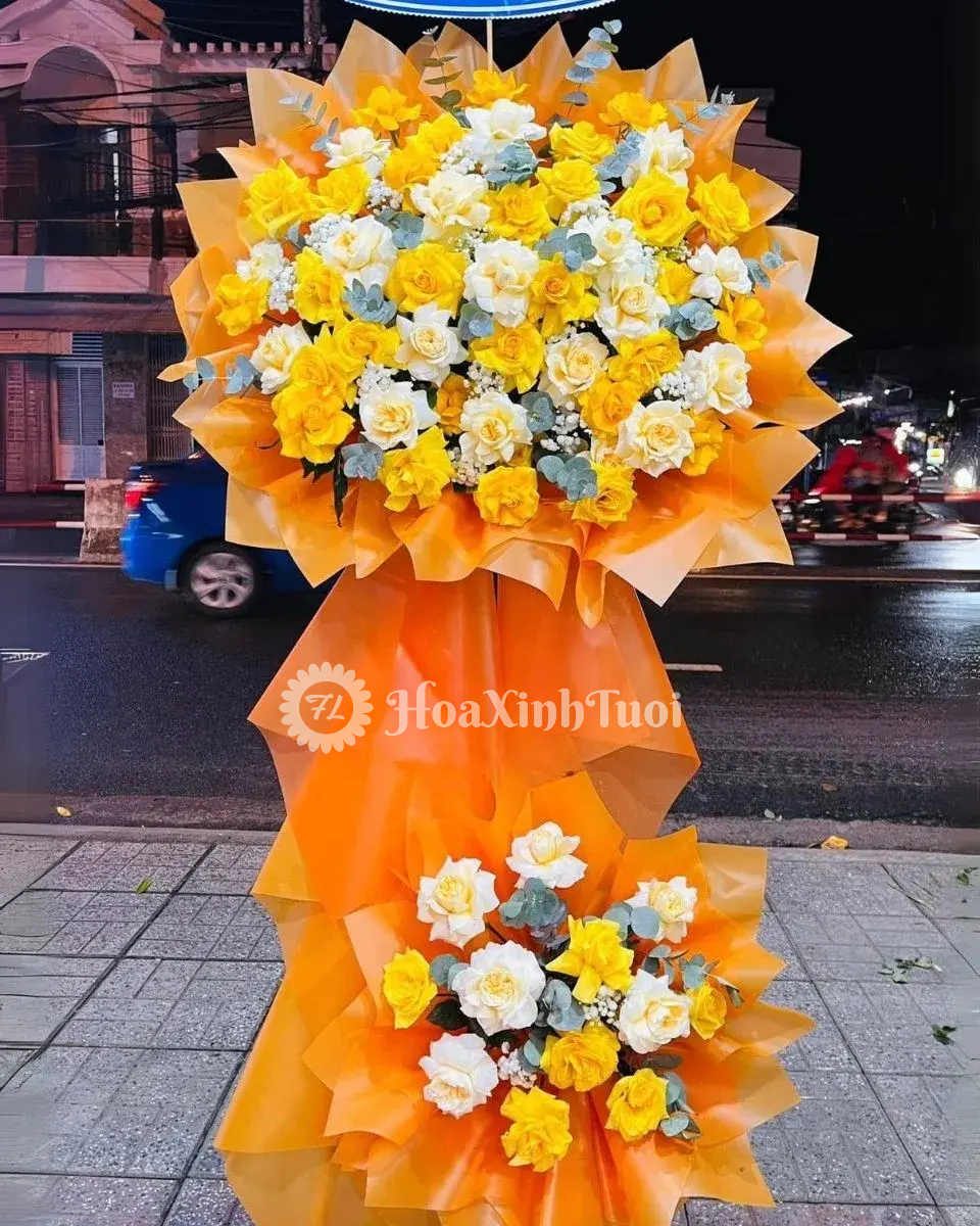 Kệ Hoa Vững Chắc – Sắc Vàng Thịnh Vượng, Thành Công May Mắn - Ảnh 1