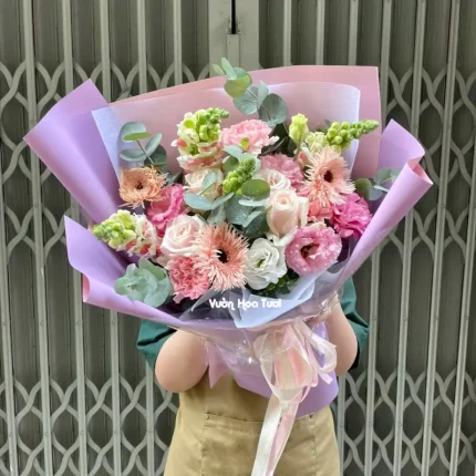 Bó Hoa Hồng Tặng Mẹ Ngày Sinh Nhật Gửi Trọn Yêu Thương