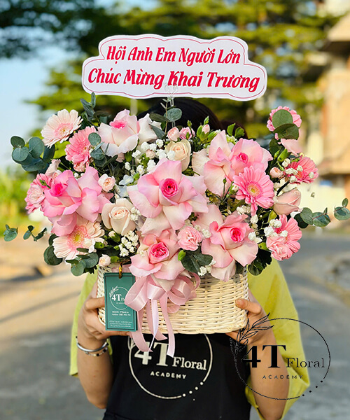 Giỏ Hoa Hồng Đẹp – Sắc Màu Tinh Tế Giỏ Hoa Hồng Đẹp – Sắc Màu Tinh Tế - Ảnh 1