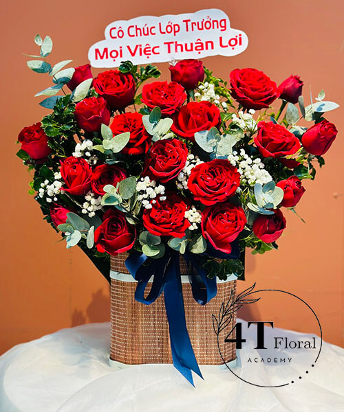 Giỏ Hoa Hồng Đỏ Đẹp – Tỏa Sắc Yêu Thương Giỏ Hoa Hồng Đỏ Đẹp - Tỏa Sắc Yêu Thương - Ảnh 1