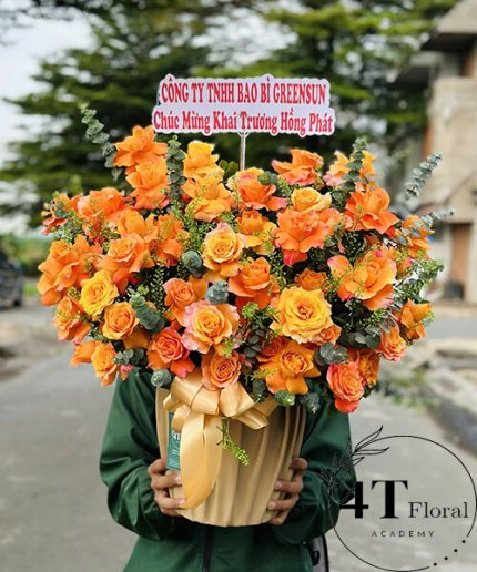 Giỏ Hoa Tươi Sang Trọng – Sắc Màu Đẳng Cấp Cho Không Gian Thêm Rạng Rỡ
