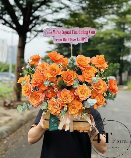 Giỏ Hoa Tươi Tỏa Sáng – Rực Rỡ Vẻ Đẹp Ngày Mới