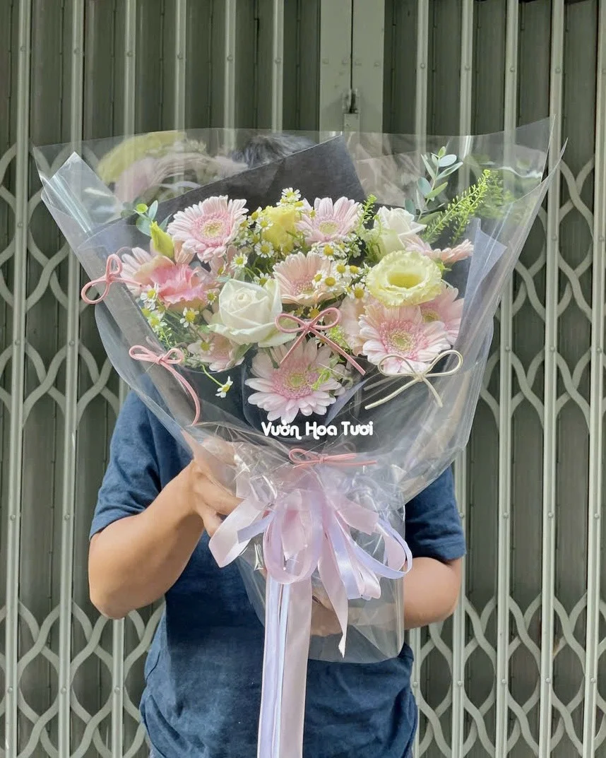 Bó Hoa Đồng Tiền Hồng Rực Rỡ Chúc Mừng Sinh Nhật Bó Hoa Đồng Tiền Hồng Rực Rỡ Chúc Mừng Sinh Nhật - Ảnh 1