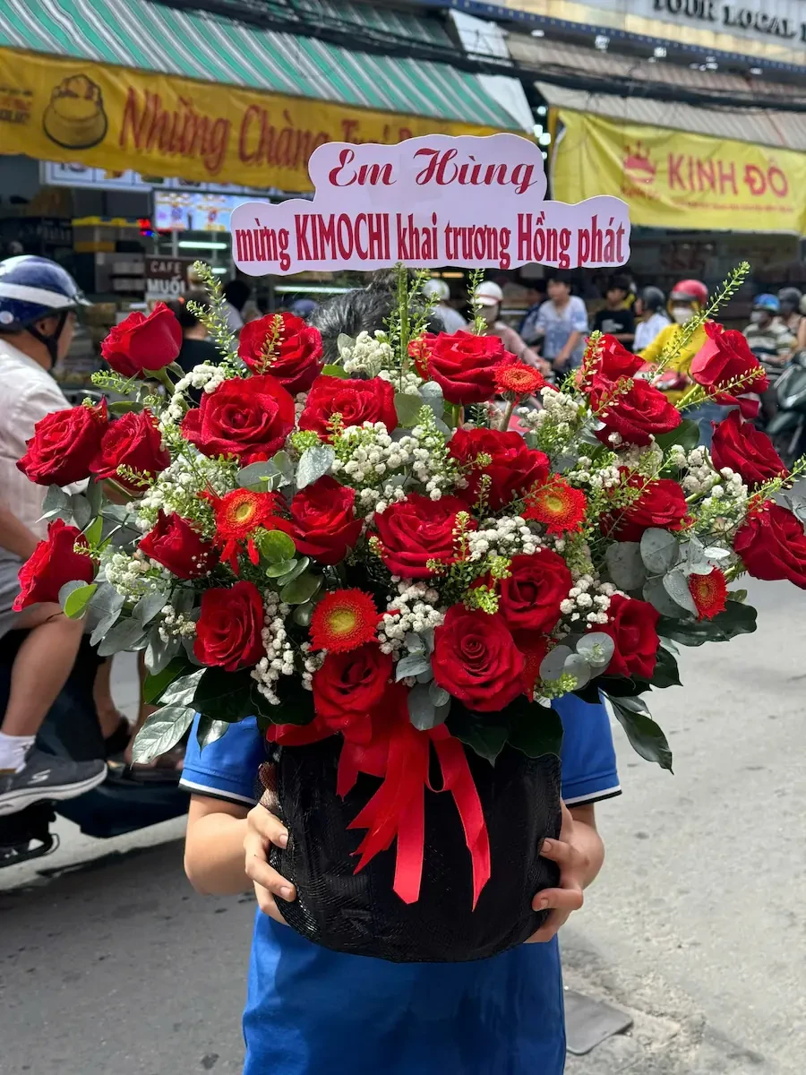 Giỏ Hoa Hồng Đỏ Rainbow Of Happiness – Sắc Đỏ Hạnh Phúc Ngập Tràn Giỏ Hoa Hồng Đỏ Rainbow Of Happiness - Sắc Đỏ Hạnh Phúc Ngập Tràn - Ảnh 1