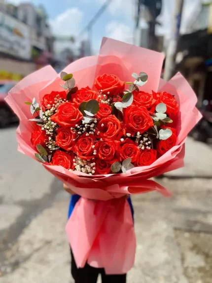 Bó Hoa Hồng Love Of My Life - Sắc Đỏ Yêu Thương Ngọt Ngào