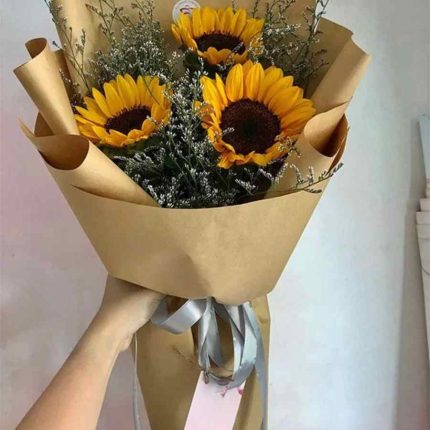 Bó Hoa Hướng Dương Nắng Ấm Ngày Vui – Rực Rỡ Sắc Vàng Hạnh Phúc
