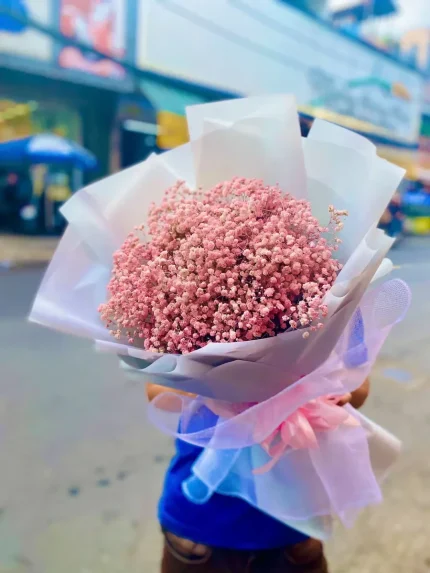 Bó Hoa Baby Hồng Xinh – Dịu Dàng Sắc Hồng, Gửi Lời Yêu Thương